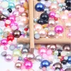 Fondo piatto mezzo tondo perla Oggetti decorativi Figurine colore ABS perle imitazione 2-10mm modello misto 1000 pezzi accessori gioielli fai da te