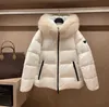 Moda mujer prendas de vestir exteriores Cuello de piel con capucha abrigo de diseñador parkas mujer chaqueta cálida de invierno chaquetas de alta calidad top
