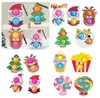 50%off Christmas Push Fidget Toys Antistress Cartoon Toy Party Gifts Simple Dimple Soft Sensory Reusable Squeeze ottie 100pcs