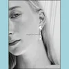 Stud Earrings Jewelry French Retro Niche Design Sophiebuhai Pearl Trendy Fashion Minimalist Cold Style All-Match Aessories Drop Delivery 202