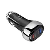 Chargeur de voiture USB Charge rapide QC3.0 PD Double Slot 38W Type C Voitures rapides Chargeurs USB-C pour IPhone 12 13 Xiaomi Huawei Samsung Téléphone portable