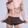 Caleçons Boxer pour hommes, sous-vêtements Sexy à poche bombée, sous-vêtements respirants en maille, vêtements pour hommes