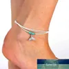 Nova imagem Cor Multi-camada Estrela do mar Sereia Cauda Frisada Peixe Fines Bohemian Personalidade Feminino Anklet Pulseira