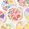 2021 Fashion Soft Pottery Cartoon Fruit Feather Slices 3D Nails Art Decorations Cute DIY Ornament Manicure Design Accessories