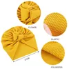 Women Turban Cap Solid Color Head Scarf National Style Hair Accessories Corn Kernels Knotted Bandana Fashion Bandanas Soft Sleep Caps