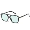 Солнцезащитные очки 2021 Высококачественные Светлые Океан Линнс Квадратные Женщины T Негабаритные Солнцезащитные Очки Мужчины Элегантные Большие оттенки Oculos