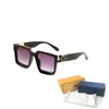 Millionaire Luxus-Sonnenbrille für Damen, modische Herren-Sonnenbrille, UV-Schutz, Herren-Designer-Brille, Farbverlauf, Metallscharnier-Auge, Damen-Brille mit Box 0993