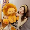 25 cm 40 cm Peluche Leone Giocattolo Fluffy Cute Lion Morbida bambola di peluche Animali per bambini Giocattoli Compleanno Regalo di Natale per bambini Q0727