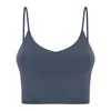 Stoßfestes Yoga-BH-Lauf-Gymnastik-Sport-BH-Oberteil LU-149 Damen-Büstenhalter mit breiterem Saum, Push-Up-Trainingshemd, Fitness-Yoga-Crop-Tops