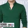 Fashion Brand Men Polo рубашка сплошной цвет с длинным рукавом Slim Fit рубашка мужчины хлопчатобумажные рубашки поло случайные рубашки 5XL 210707