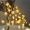 Commercio all'ingrosso LED String Light Snowflake Figura USB Powered 1.5m 3m 6m 10m Luci Fata Vacanze di nozze di Natale Party Decorazione LED illuminazione