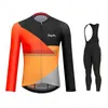 Racing Sets Autumn 2021 Ralvpha Cycling Jersey 19D Bib MTB Uniform Bicycle Clothing Quick Dry Bike Clothes Spring Men Long Wear