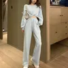 Ulzzang Solid Tuta da donna Sport 2 pezzi Set Felpe Pullover Felpe con cappuccio corto Tuta Home Pantaloni sportivi Pantaloncini Abiti 210514