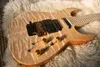 Jack Son PC1 Phil Collen Qulited Maple Chlorine Natural Electric Guitar Floyd Rose Tremolo Bridge Locking Nut, Gold Hardware