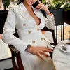 패션 미디 여성 얇은 코트 자켓 더블 브레스트 트렌치 코트 캐주얼 사무실 레이디 윈드 브레이커 탑 Abrigo Mujer 210520