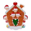 Счастливого Рождественского дерева украшения крытый декор смолы оранжевый дом орнаменты в 7 изданий CO005