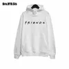 Vår Vänner Brev Skriv ut Hoodies Kvinnor Sweatshirts harajuku Hooded Sweats Långärmad Kvinnors Kläder Tonåringar Tjejer 210805