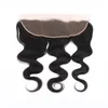 HD 13x4 Spitze Frontal Virgin Brasilianische Human Hair Verschluss Gerade Körperwelle Tieflose lose Erweiterungen