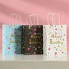 Gift Wrap Birthday Party Packaging 20pcset Bags Kraft Paper With Handle Cartoon Happy Decorations Kids9265770