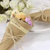 Cadeau cadeau 50pcs bricolage bouquet papier kraft boîte à fleurs à la main carte pliante pour package1080409