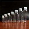 Plastflaska 5 ml / 10 ml / 20 ml / 60ml / 80 ml / 100 ml / 120 ml / 150 ml Tom bärbar flaskor behållare med flip keps för schampo shower gel