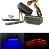 Par Motorcykelindikatorlampor LED FLOWING TURN Signalindikatorer som kör DRL Light Dynamic Amber + White / Blue / Red Blinker