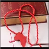 Carte en bois d'Afrique Perles de bois Perles Chaînes perlées pour femmes HIP HOP Bijoux Cadeau GM6DV Gatef
