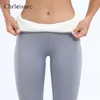 Femmes Pantalon Chaud Hiver Épais Velours Legging Taille Haute Noir Leggings Compression Épais Laine D'agneau Pantalon Résistant Au Froid Pantalon 220309