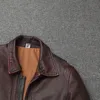 망 진짜 가죽 자켓 가을 캐주얼 오토바이 코트 남자 의류 복고풍 갈색 대형 S-4XL 봄 탑스 오버 코트 겉옷 윈드 브레이커