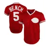 Cincinnati Joey Votto Red Baseball Jerseys Barry Larkin Johnny Bench Eugenio Suarez Moustakas Custom Jersey