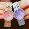 Gradient watches woman famous brand diamond women wrist watches Design Creative Female Watch For Women Montre Femme 210527