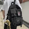 المرأة حقيبة مدرسية الأسود النايلون bagpack الإناث مكافحة سرقة الظهر عارضة سيدة حقائب السفر الكورية عودة حزمة mochila 220307