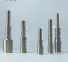 New 10mm 14mm 18mm Male Quartz Tip With Plastic Keck Clips For Mini NC Kits Quartz Banger Nail Dab Rigs Glass Water