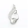 Pearl Pendant Settings Blanks 925 Sterling Silver Pendants DIY Jewelry Make Pearls Mount Findings 5 Pieces