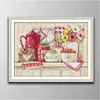 Cozy kitchen Handmade Cross Stitch Craft Tools Embroidery Needlework sets counted print on canvas DMC 14CT 11CT Home decor paintings