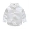 Autumn Spring Baby Clothes Boy Wedding Suit White Shirt + Vest + Striped Pants 3 Pieces 1 2 3 Years Kids Kits Autumn G1023