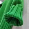 Осень зима зеленая водолазка пуловер свитер Женщины высокое качество плюс размер вязаные свитера свитера 211218