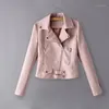 chaquetas de cuero brillantes