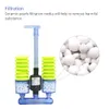 NICREW Filtre éponge Filtre pour réservoir de poissons d'aquarium avec pompe à eau submersible et filtre éponge biochimique pour la circulation de l'eau Y200922