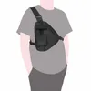 Manlig Casual Triangle Wearable Sports Bröst Walkie Talkie Väska Justerbar Rem Polyester Slitstakt Taktik Praktisk Outdoor Q0705