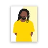 Dipinti J Cole Cantante di musica rap Poster Art Canvas Pittura Love Yourz Definizione Hip Hop Stampe Rapper Immagini a parete Casa Dec266w