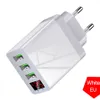 High Speed ​​5V 3.1A LCD Display Travel AC Home USB Wall Charger EU US Plug för iPhone 14 15 Samsung S22 S23 S10 S20 HTC S1