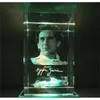 3D laser Ayrton Senna da Silva Racing driver Crystal Glass Paperweight Souvenir Kids Birtherday Gift & Business Gifts 210318