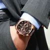 Curren Top Brand Luxury Mężczyźni Zegarek Quartz Moda Męskie Zegarki Wodoodporne Zegarek Sportowy Wstecz Chronograf Zegar Relogio Masculino 210517