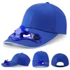 Solar Power Fan Hat Snapbacks Cooling Cool Golf Baseball vandring Fiske utomhus cap274a