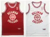 Skicka från US Wayne 9 Hillman College Theatre Basketball Jersey All Sydd herrfilmtröjor Vit röd storlek S-3XL toppkvalitet