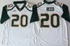 NCAA Football Miami Hurricanes College 20 Ed Reed Jersey 52 Ray Lewis 26 Sean Taylor University 팀 컬러 오렌지 그린 화이트 자수 및 스티치 고품질