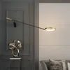 Wall Lamps Long Arm Lamp Decoration Designer Post Modern Lighting Nordic Luxury TV Background Bedroom Bedside Indoor