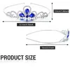 Заколки для волос, заколки, комплект из 3 предметов, для девочек, принцесса, корона со стразами, красочная хрустальная тиара, повязка на голову для детей, невесты, свадебные украшения Acce303B