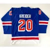 Nikivip Custom 1960 Chris Kreider #20 Team USA Hockey Jersey Miracle On Ice Stitched Blue Size S-4XL Alla namn och nummer av högsta kvalitet